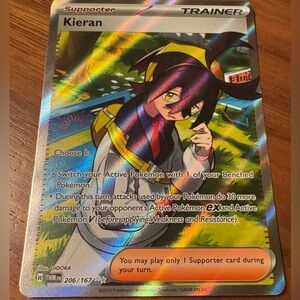 Kieran Ultra Rare! Full Art Holo Twilight Masquerade – 206/167 Pokemon Card